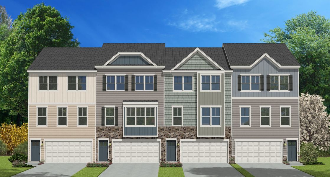 Front exterior of a home in the Windhaven Crossing community, located in Durham, NC (Image 10).