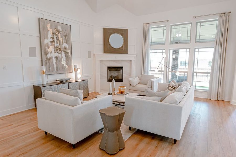 Furnished interior in a model home at Dove Chase in Mansfield (Image 15).
