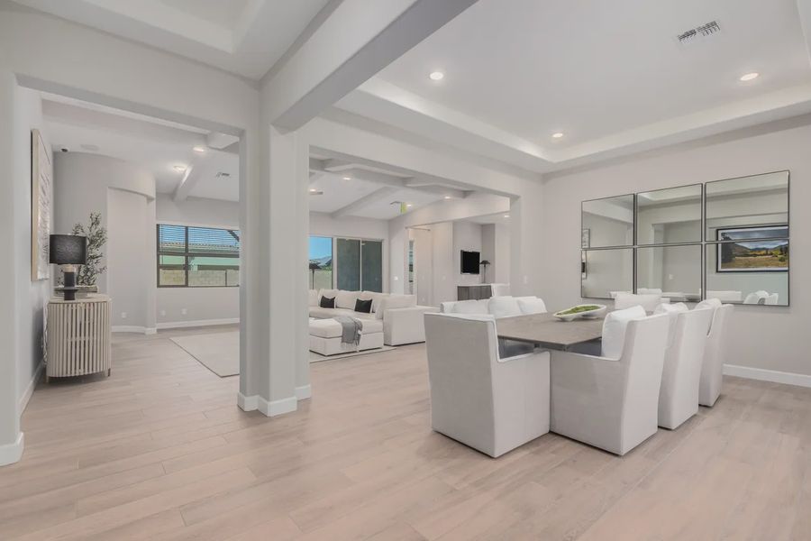Furnished interior in a model home at Bellero Estates in Queen Creek (Image 7).