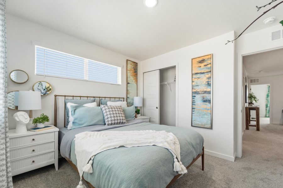 Furnished interior in a model home at Conestoga in Ault (Image 24).