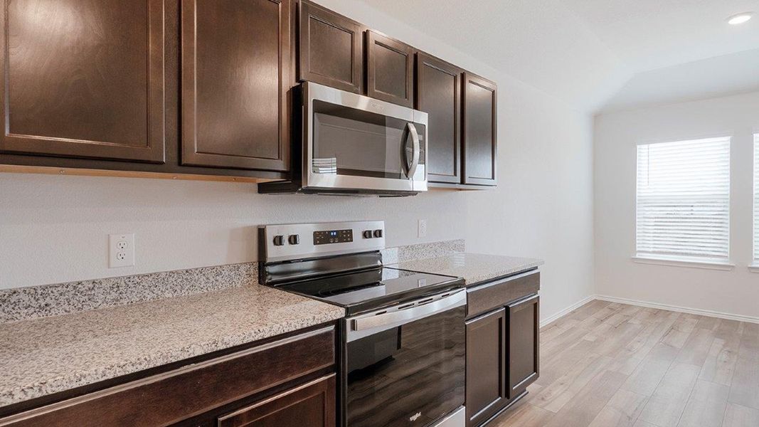 Furnished interior in a model home at The Villages at Schwertner Ranch in Jarrell (Image 7).