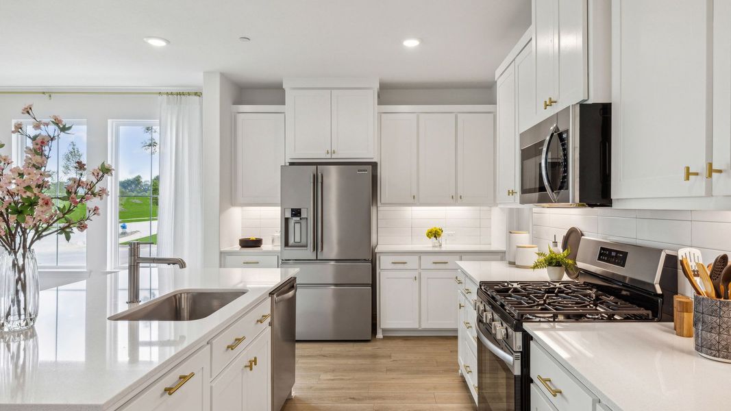 Furnished interior in a model home at Painted Tree – Woodland District in McKinney (Image 27).
