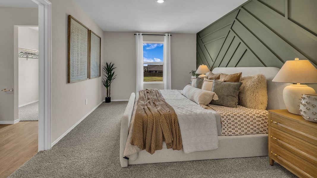 Furnished interior in a model home at Sunset Oaks in Maxwell (Image 32).