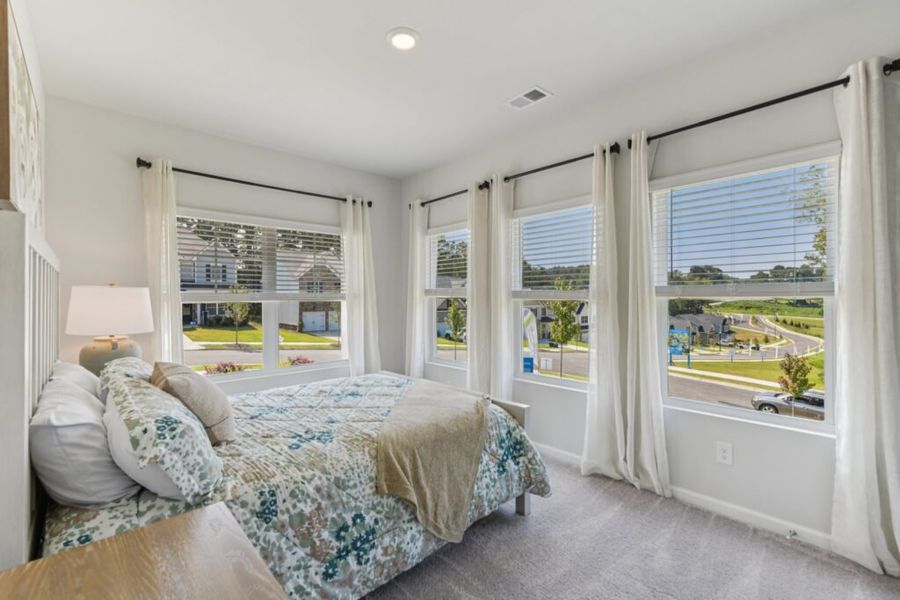 Furnished interior in a model home at The Hills at Cedar Creek in Winder (Image 72).
