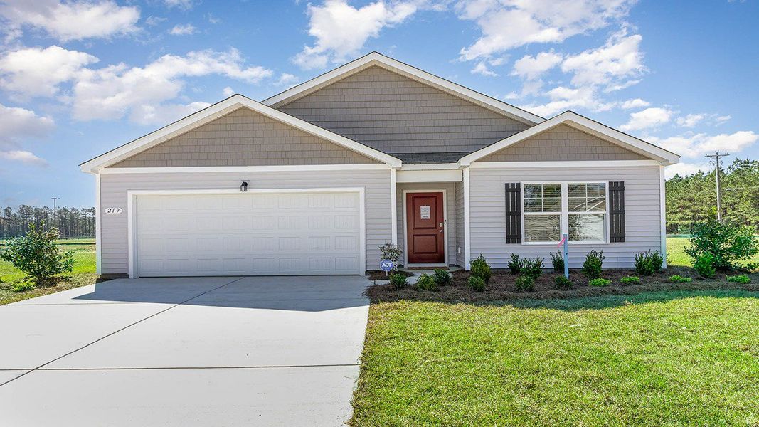 Front exterior of a home in the Sandpiper Place community, located in Myrtle Beach, SC (Image 3). Front exterior of a home in the Sandpiper Place community, located in Myrtle Beach, SC (Image 3).