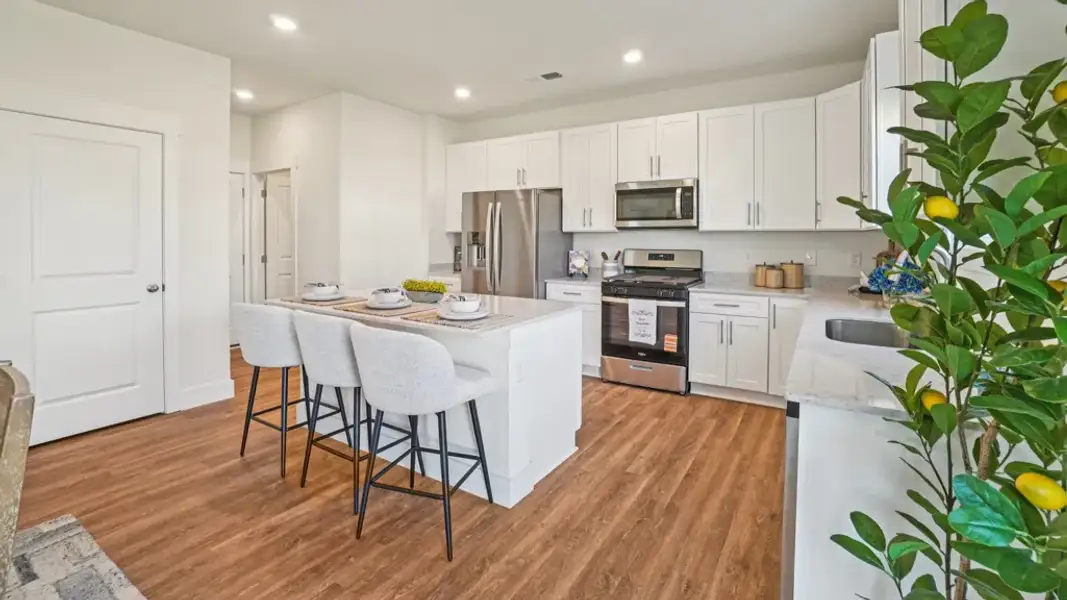 Furnished interior in a model home at Old Shiloh in Greeneville (Image 12).