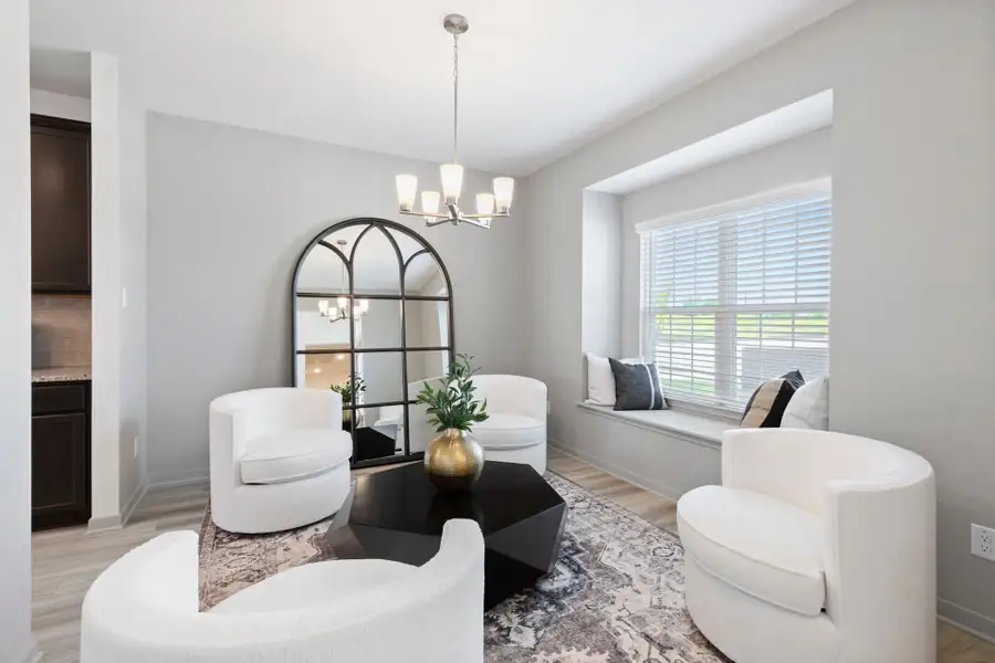 Furnished interior in a model home at Henshaw Creek in Tyler (Image 4). Furnished interior in a model home at Henshaw Creek in Tyler (Image 4).