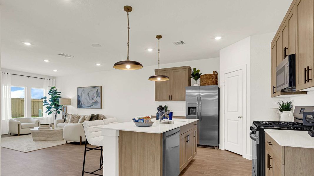 Furnished interior in a model home at Holly Ridge in Rosenberg (Image 5).