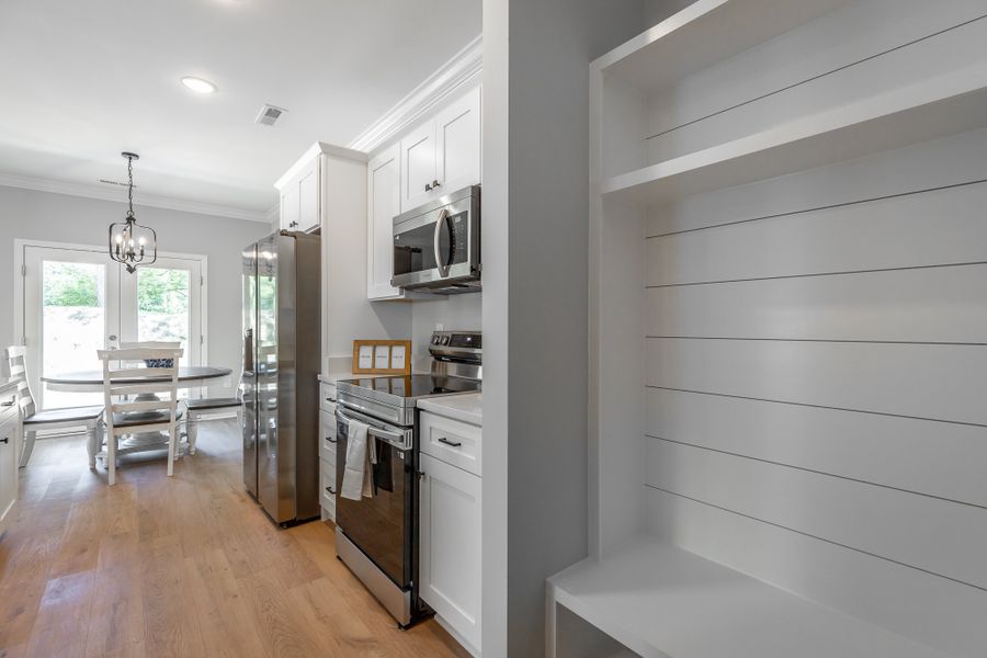 Furnished interior in a model home at The Eleuthera in Chattanooga (Image 5).
