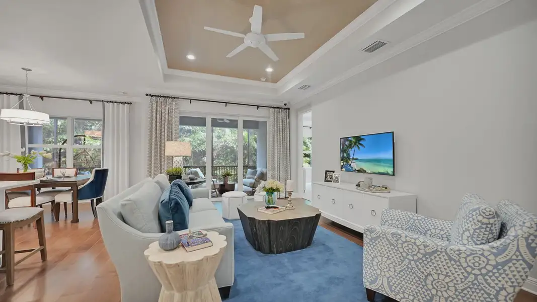 Furnished interior in a model home at Tide Marsh in Fort Myers (Image 4). Furnished interior in a model home at Tide Marsh in Fort Myers (Image 4).