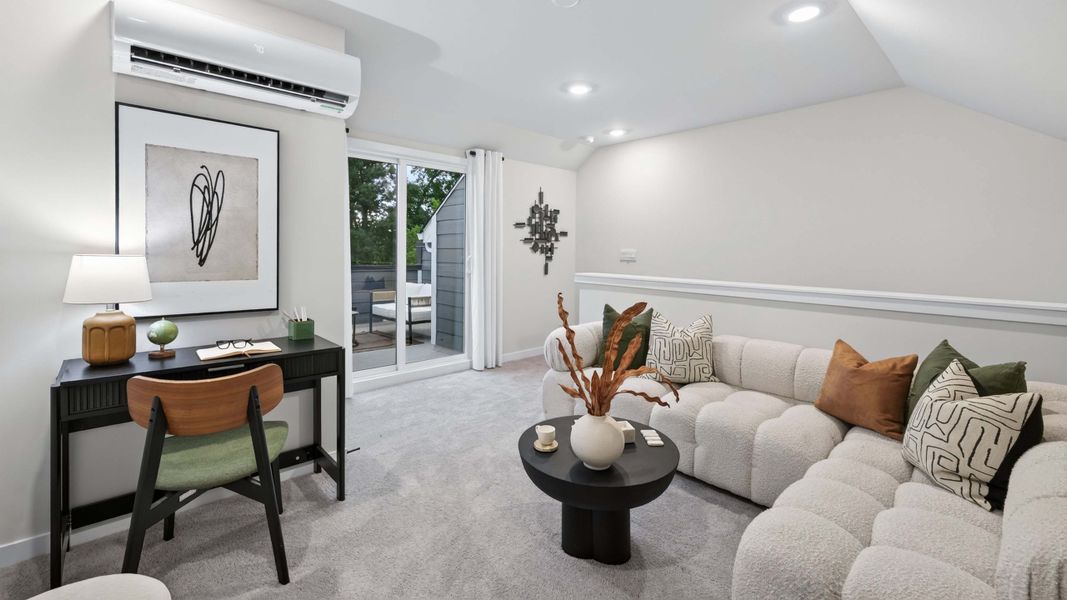 Furnished interior in a model home at Kingman Townhomes in Charlotte (Image 25).