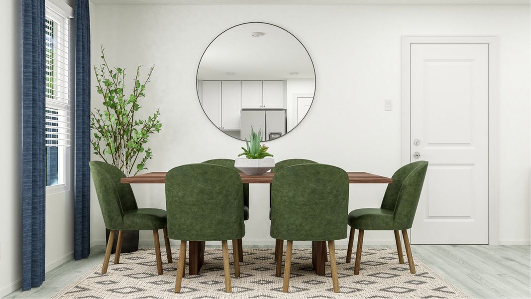 Furnished interior in a model home at Southton Meadows: Belmar Collection in San Antonio (Image 15).