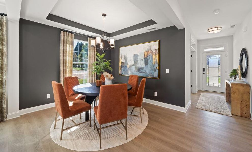 Furnished interior in a model home at Pisgah Park in Kernersville (Image 21).