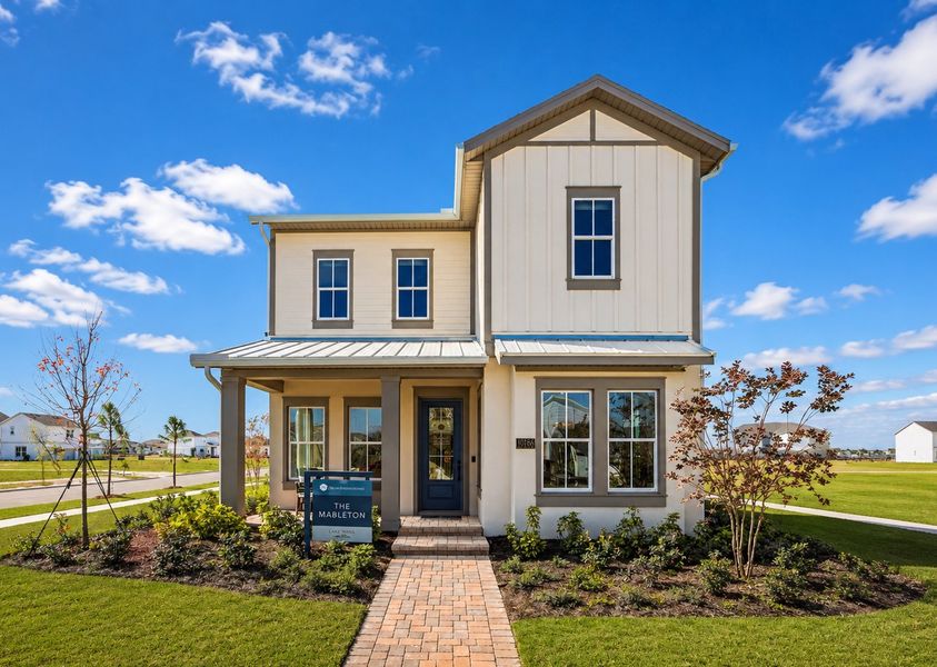 Front exterior of a home in the Laureate Park community, located in Orlando, FL (Image 3).