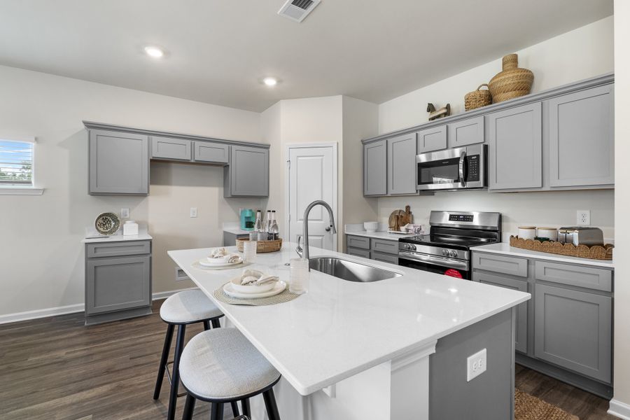Furnished interior in a model home at South Lake Commons in Lexington (Image 13).