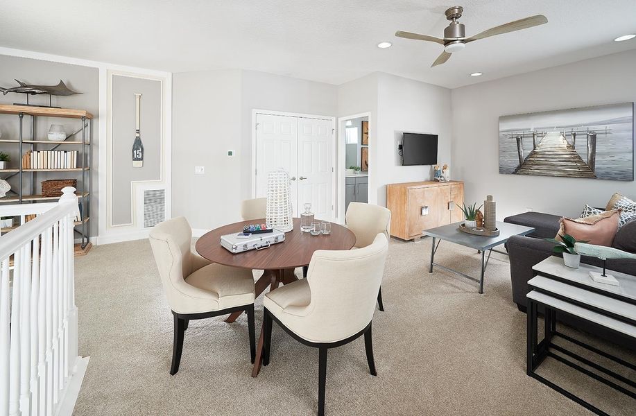 Furnished interior in a model home at Waterset in Apollo Beach (Image 11).
