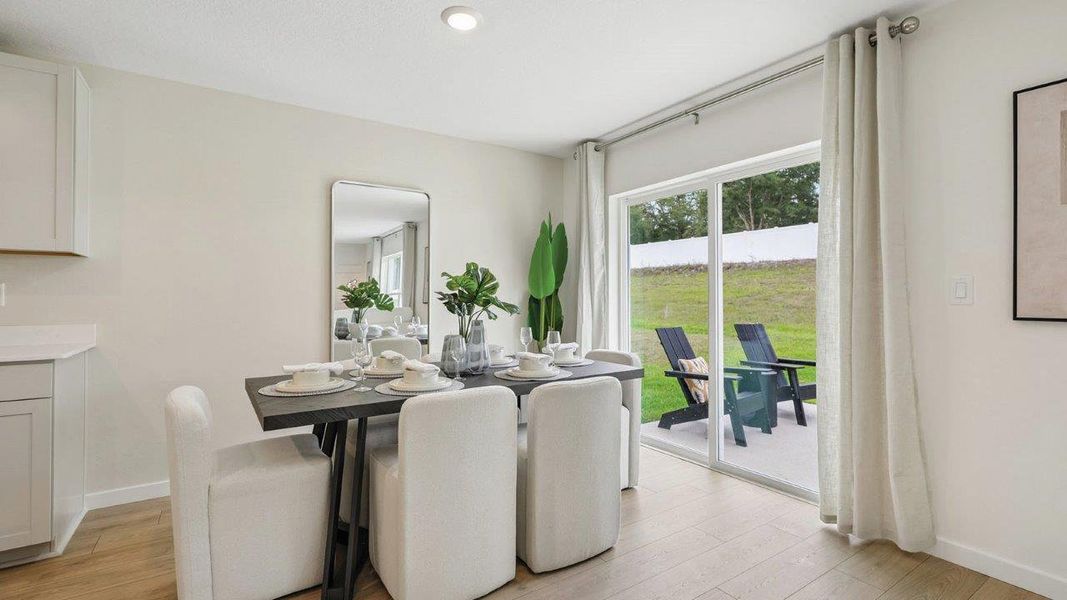 Furnished interior in a model home at Boulevard Oaks in Lady Lake (Image 10). Furnished interior in a model home at Boulevard Oaks in Lady Lake (Image 10).