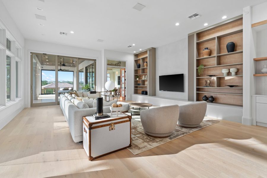 Furnished interior in a model home at Independence - Horizon West in Winter Garden (Image 8).