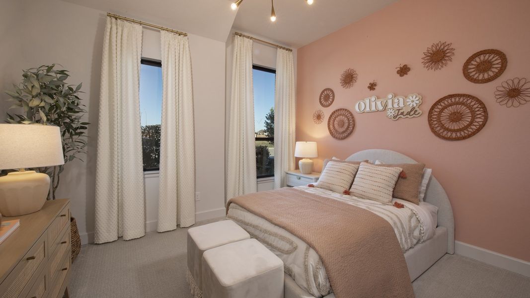 Furnished interior in a model home at Flat Creek 60' in Castroville (Image 15).