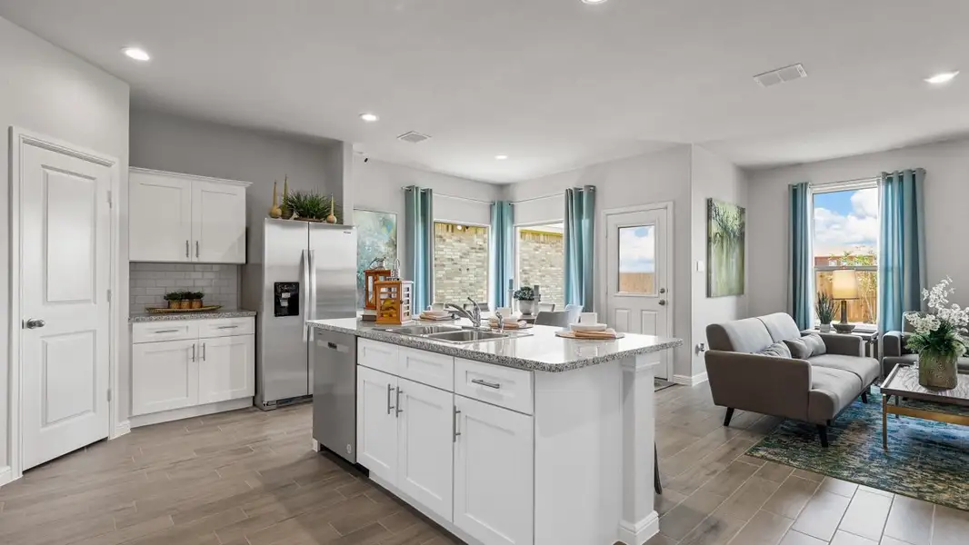 Furnished interior in a model home at Terra Trace in Crowley (Image 8).