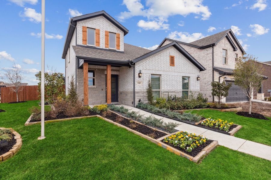 Front exterior of a home in the Bryant Farms community, located in Melissa, TX (Image 2).