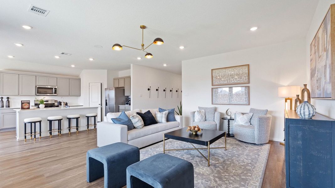 Furnished interior in a model home at Medina in Dayton (Image 15).