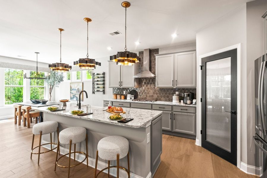 Furnished interior in a model home at Savannah Lakes in Hiram (Image 8).