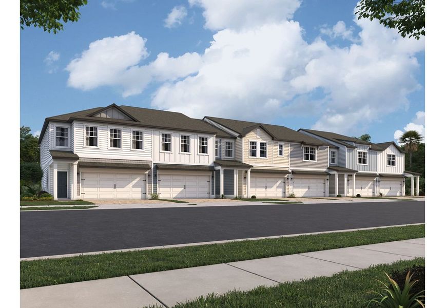 Front exterior of a home in the Hawks Run community, located in Kissimmee, FL (Image 4).