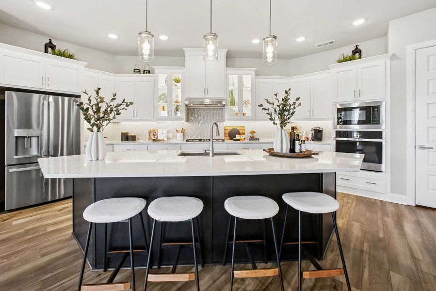Furnished interior in a model home at Myrtle Creek in Waxahachie (Image 4). Furnished interior in a model home at Myrtle Creek in Waxahachie (Image 4).