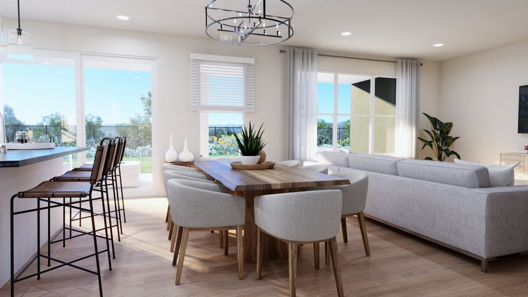 Furnished interior in a model home at Country Club Estates in Palm Bay (Image 8). Furnished interior in a model home at Country Club Estates in Palm Bay (Image 8).