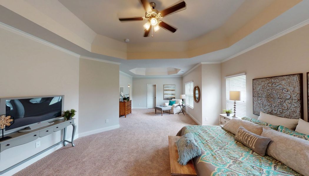 Furnished interior in a model home at Oak Mountain View in Carrollton (Image 24). Furnished interior in a model home at Oak Mountain View in Carrollton (Image 24).