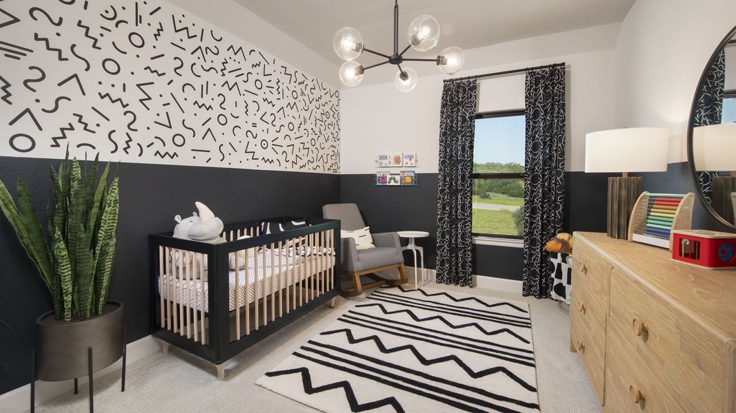 Furnished interior in a model home at Johnson Ranch 55' in Bulverde (Image 24). Furnished interior in a model home at Johnson Ranch 55' in Bulverde (Image 24).