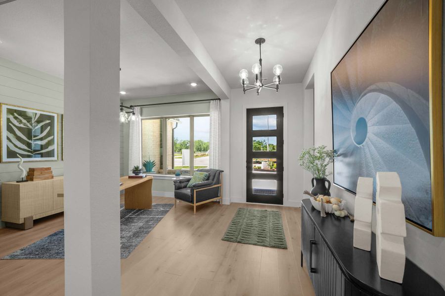 Furnished interior in a model home at Northshore at Lakewood Village - Estate Series in Lakewood Village (Image 3). Furnished interior in a model home at Northshore at Lakewood Village - Estate Series in Lakewood Village (Image 3).