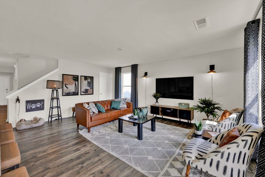 Furnished interior in a model home at Hawk's Ridge in Rossville (Image 6).