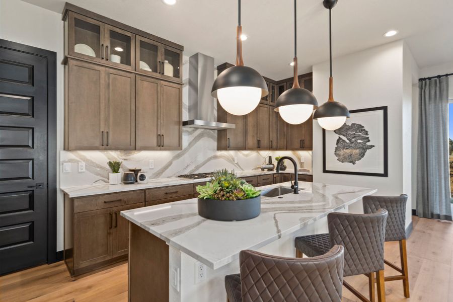 Furnished interior in a model home at Festival at RainDance in Windsor (Image 13).