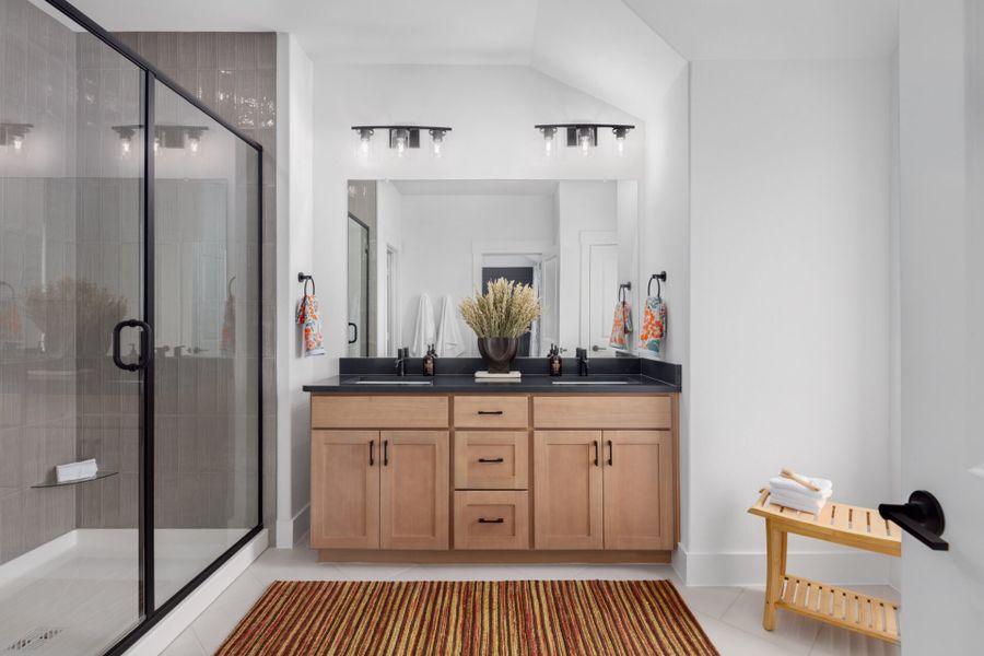 Furnished interior in a model home at Chelsea Commons in Allen (Image 19). Furnished interior in a model home at Chelsea Commons in Allen (Image 19).