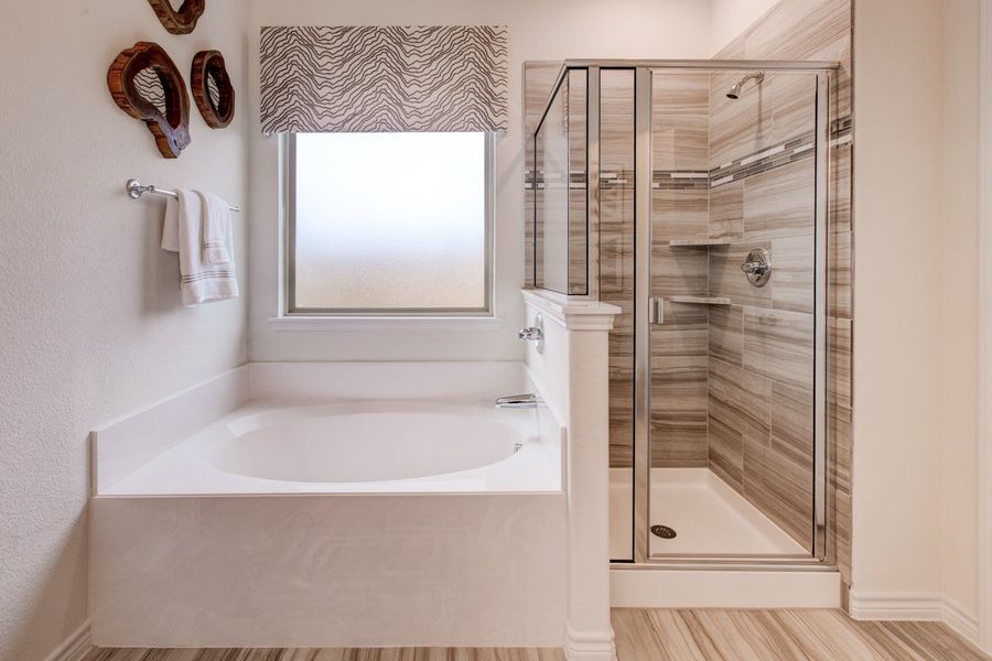 Furnished interior in a model home at Palmilla Springs in Fort Worth (Image 40).