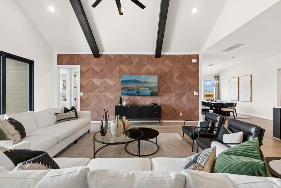 Furnished interior in a model home at East View Farms in Georgetown (Image 8).