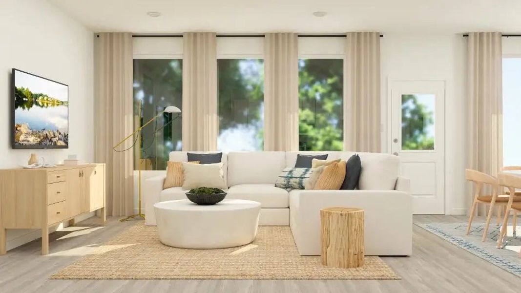 Furnished interior in a model home at Eagle's Ridge: Classic in Pace (Image 2). Furnished interior in a model home at Eagle's Ridge: Classic in Pace (Image 2).