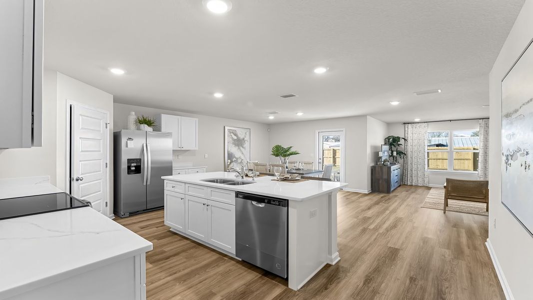 Furnished interior in a model home at Park Place in Panama City (Image 12).