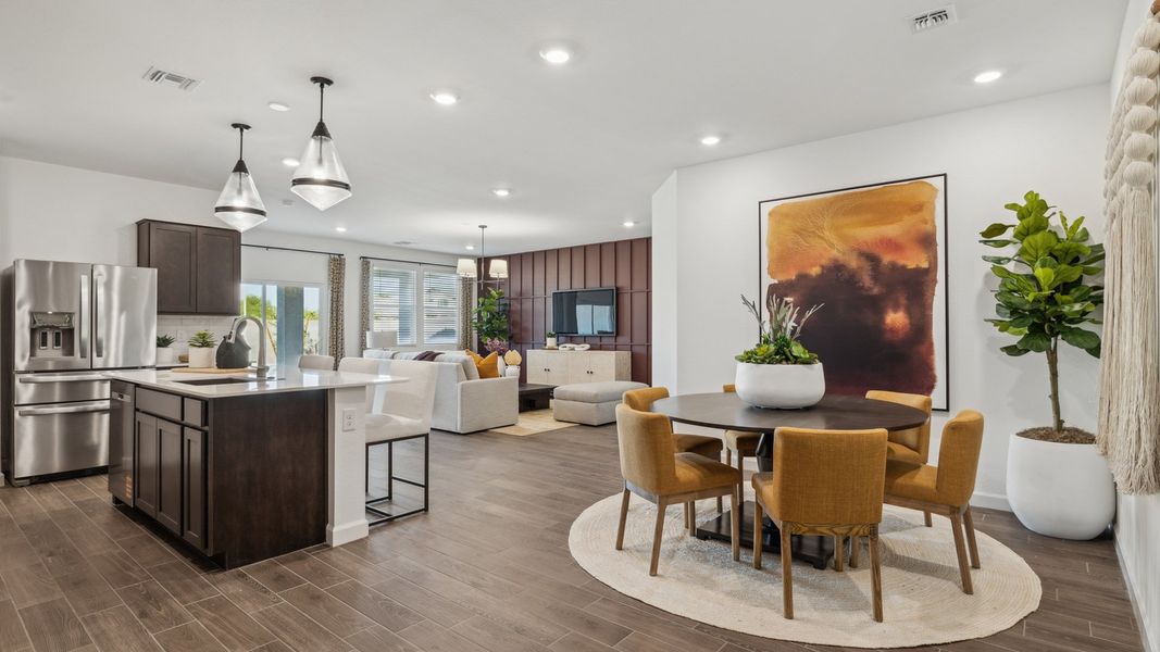 Furnished interior in a model home at Del Rio Ranch in Avondale (Image 6).