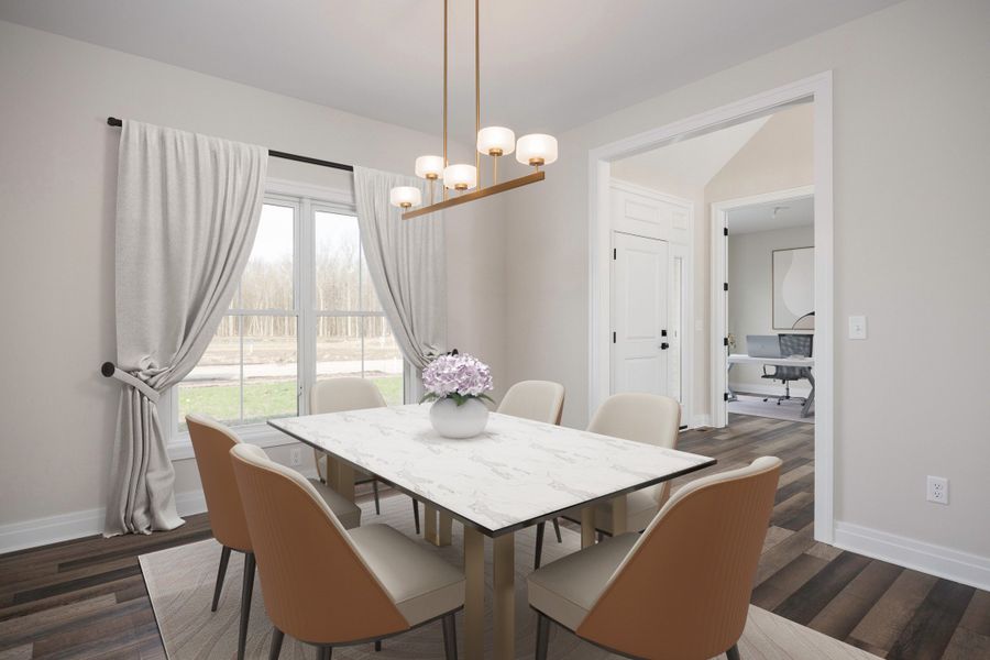 Furnished interior in a model home at Cannon Woods in Clarence (Image 7).