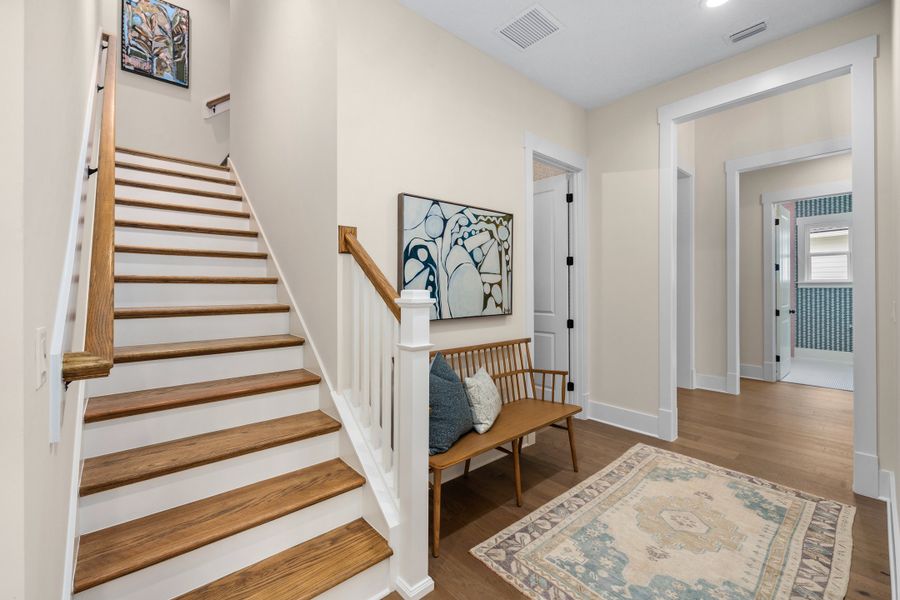 Furnished interior in a model home at Hidden Creek at SilverLeaf 80' Gold Series in St. Augustine (Image 36).