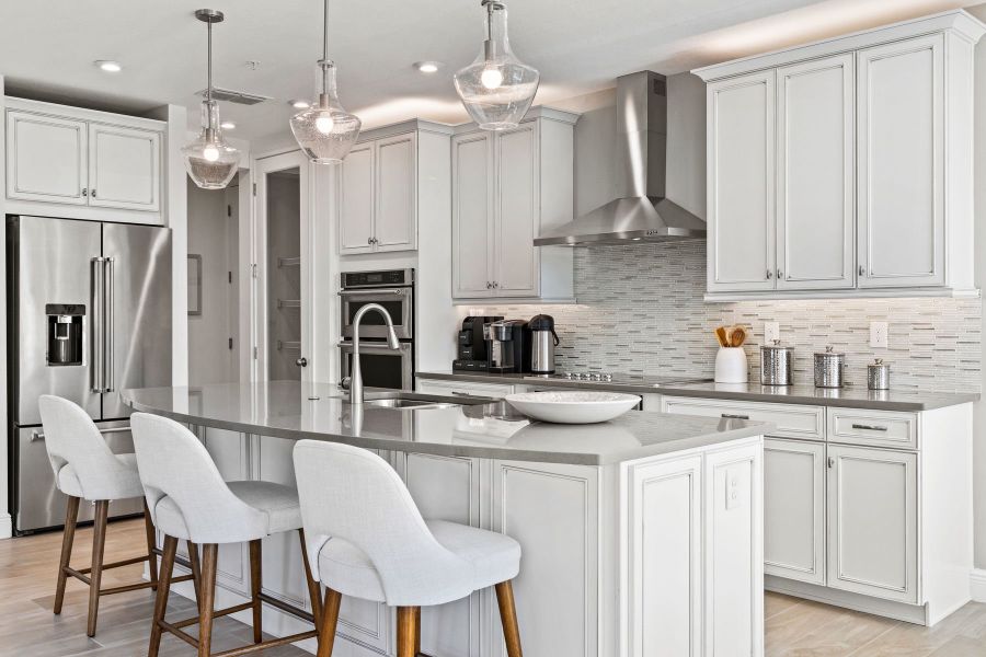 Furnished interior in a model home at Arboretum in Naples (Image 9).