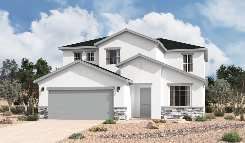 Front exterior of a home in the Summer Sky North community, located in El Paso, TX (Image 24).