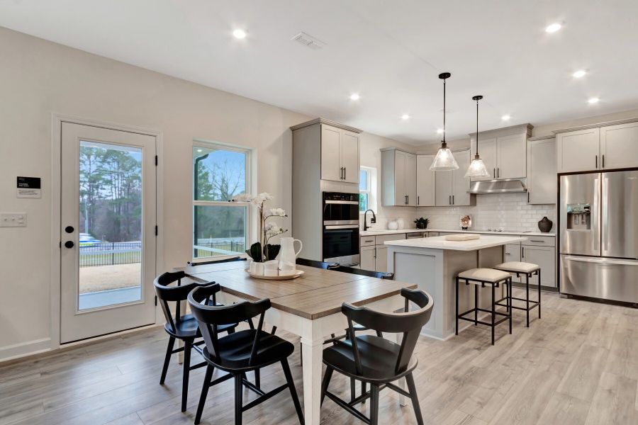Furnished interior in a model home at Watkins Grove in Raleigh (Image 6).
