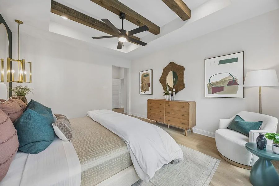 Furnished interior in a model home at Westpoint Park in Fort Worth (Image 25).