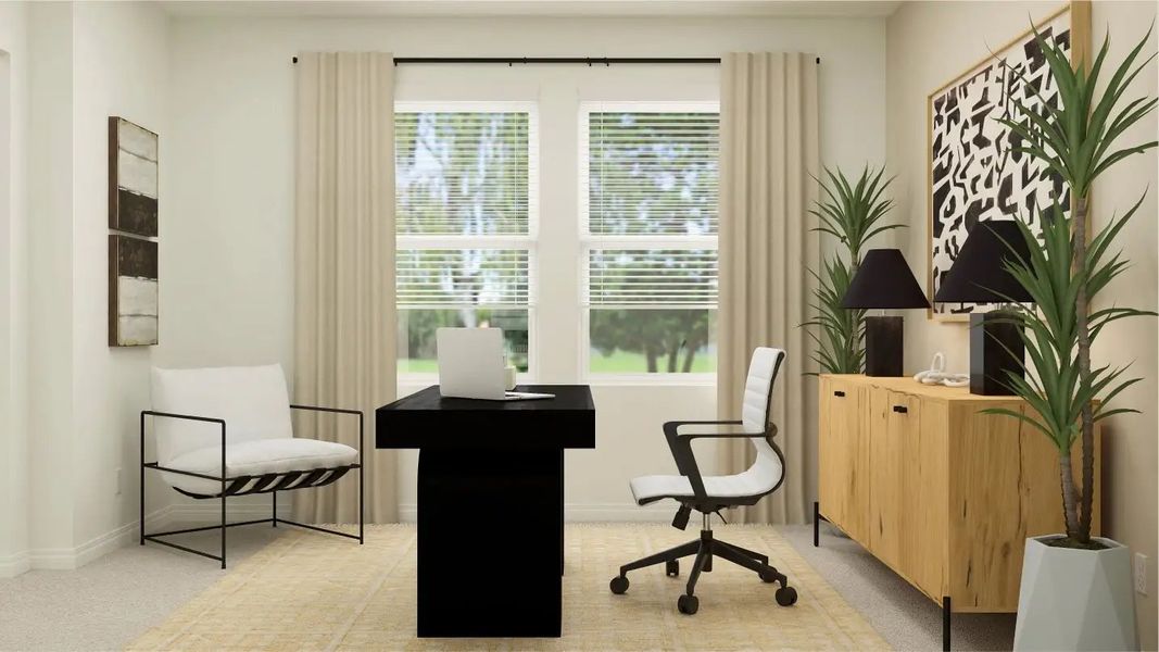 Furnished interior in a model home at Sandhill: The Estates Key in Dade City (Image 7). Furnished interior in a model home at Sandhill: The Estates Key in Dade City (Image 7).