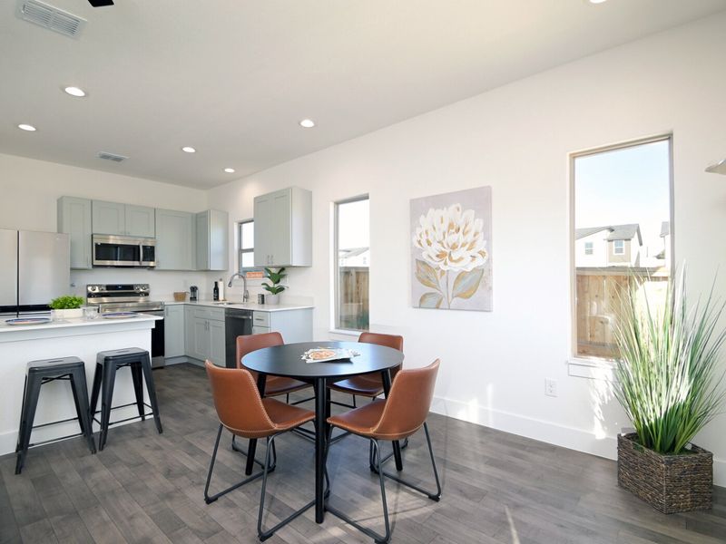 Furnished interior in a model home at Van Cleave in San Antonio (Image 6).