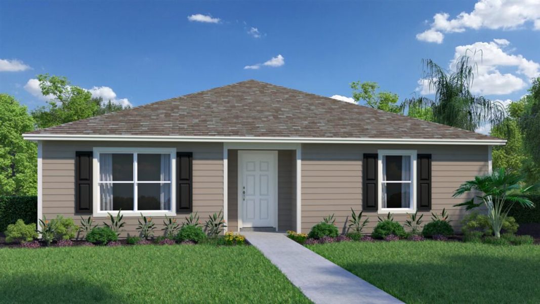 Front exterior of a home in the Avalon community, located in Milton, FL (Image 3). Front exterior of a home in the Avalon community, located in Milton, FL (Image 3).